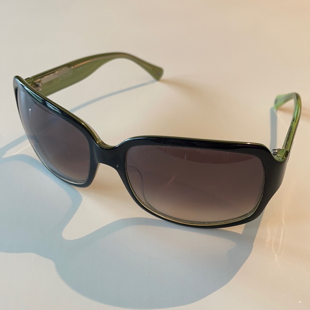 Coach sunglasses in black and green